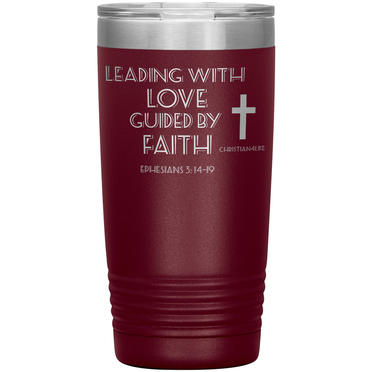 20oz Christian Insulated Tumbler -Leading with Love