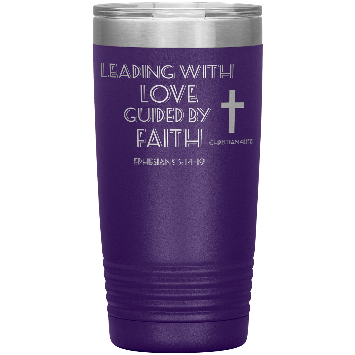 20oz Christian Insulated Tumbler -Leading with Love