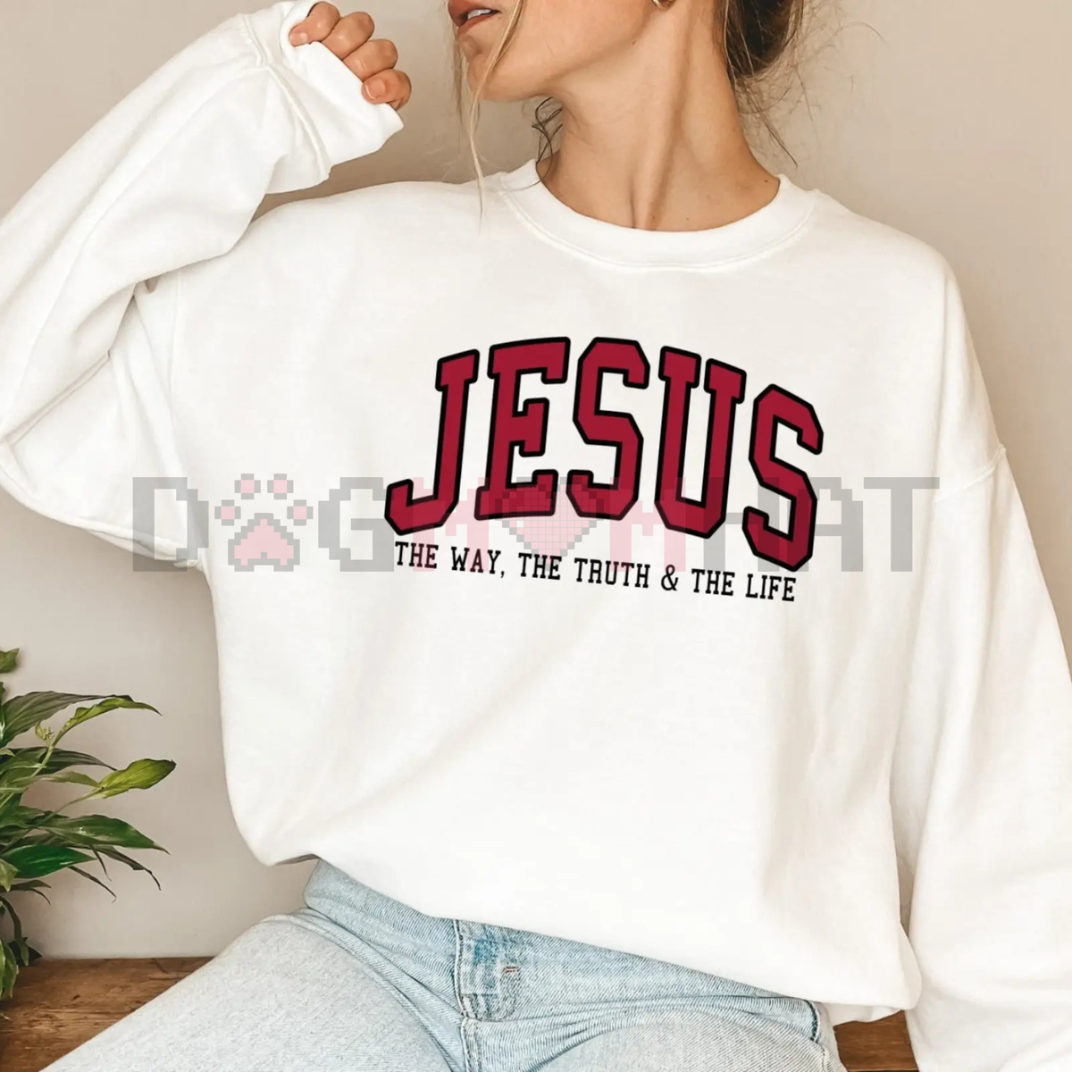 Christian Sweatshirt – Trendy Crewneck Jesus Sweatshirt Faith