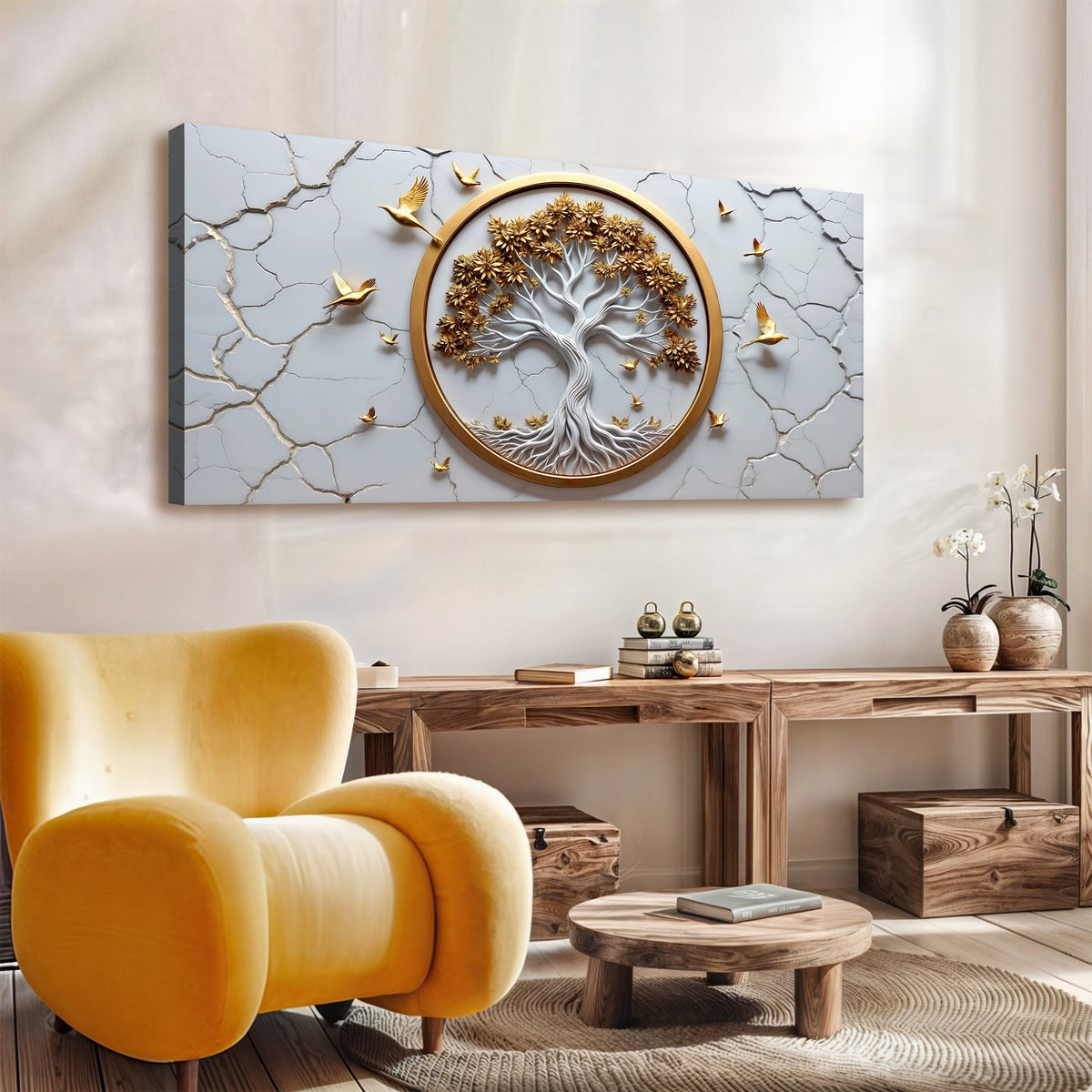 3D Celtic Tree of Life Wall Art - White