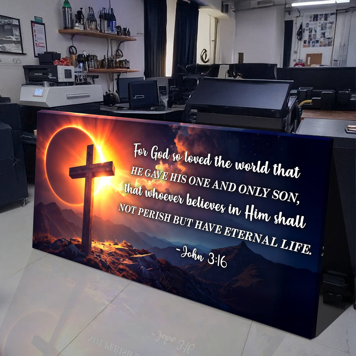 John 3:16: For God So Loved The World Faith Sign III