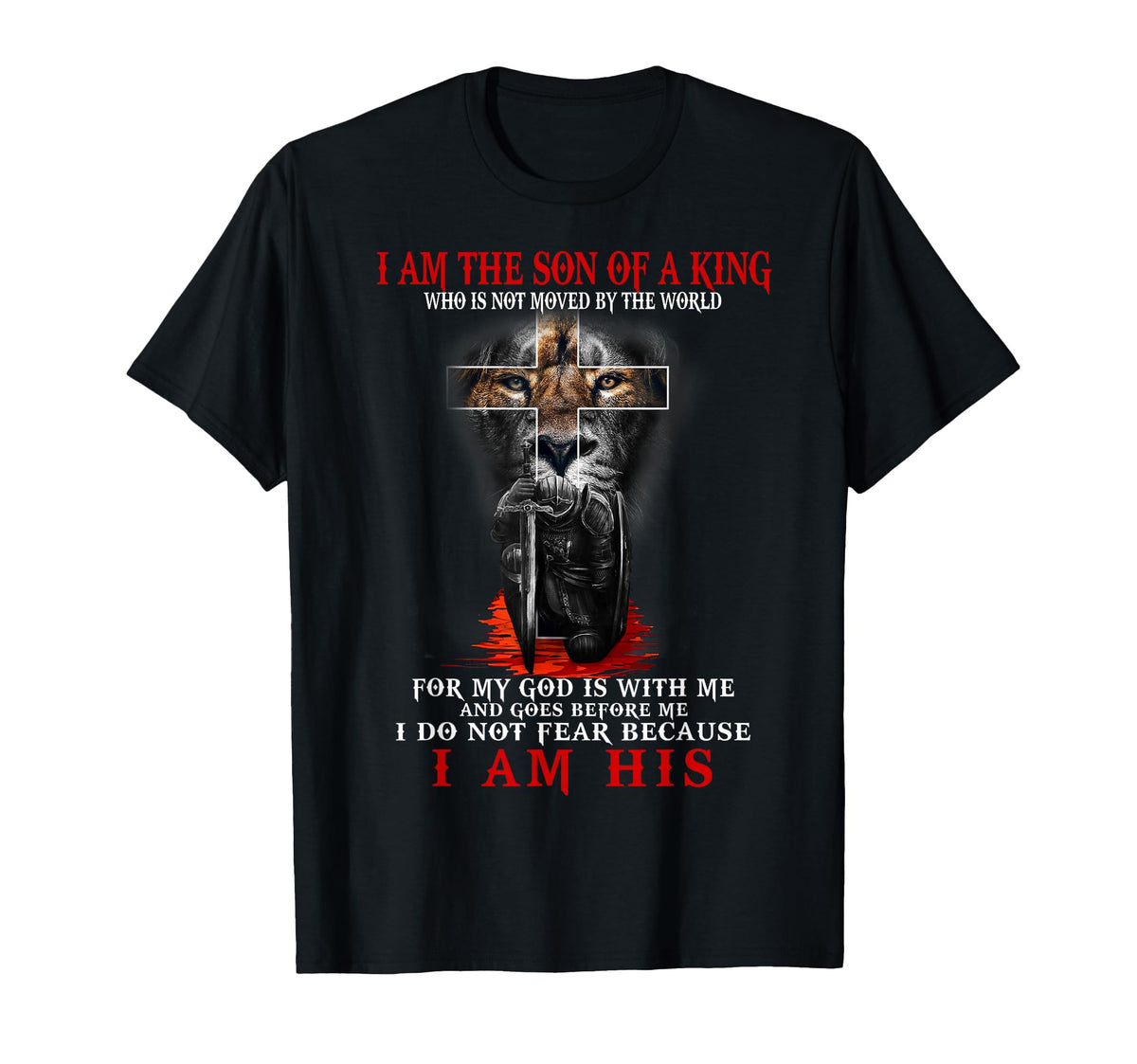 I Am Son King Lion Judah Christian T-Shirt - Novelty Apparel Unisex