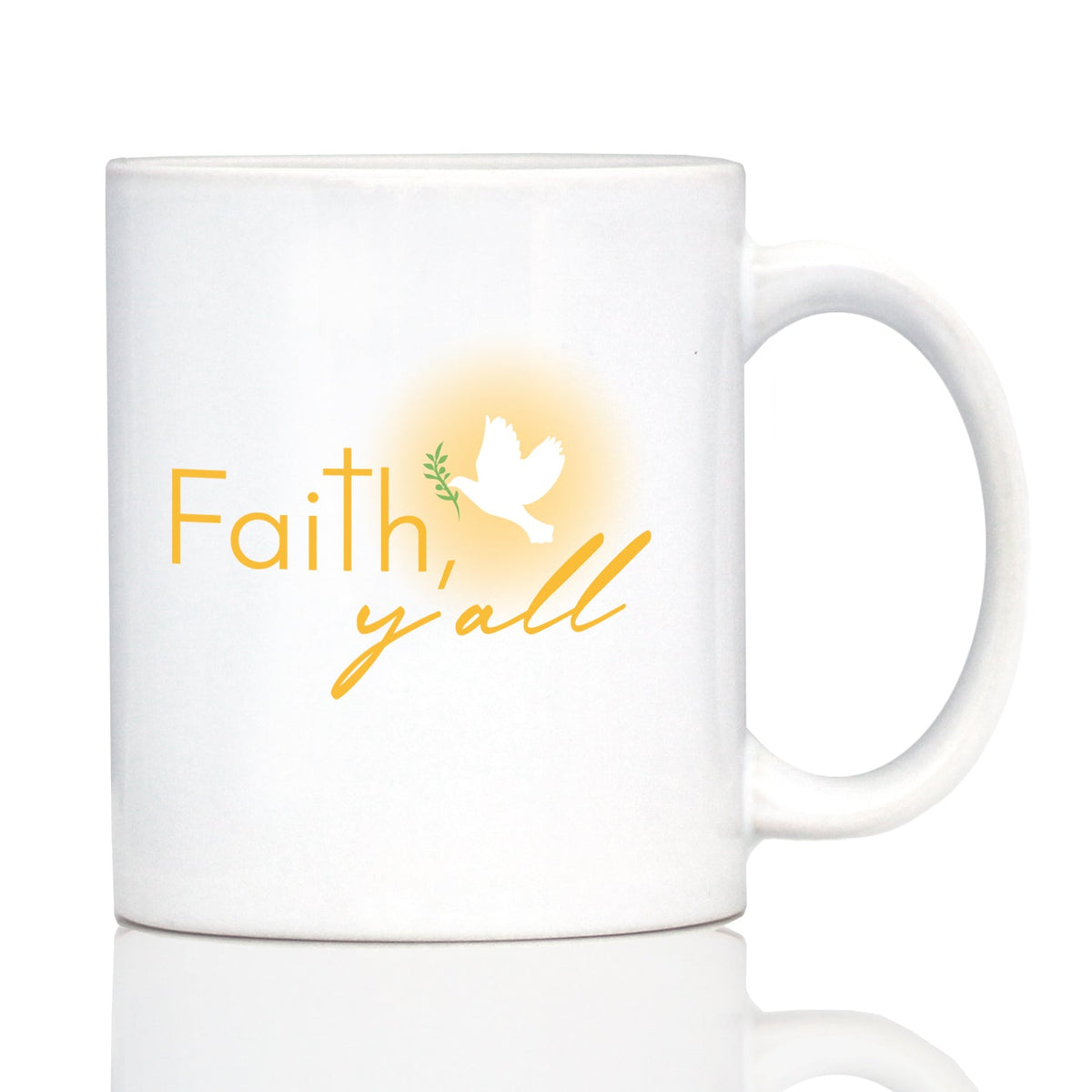 Faith Y'all Coffee Mug Christianity Gifts for Christians White Ceramic Coffee Cup