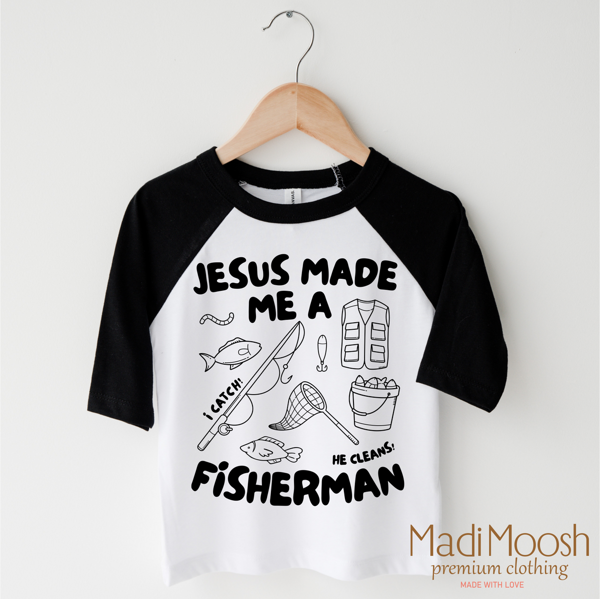 Jesus Made Me A Fisherman Shirt - Christian Shirt